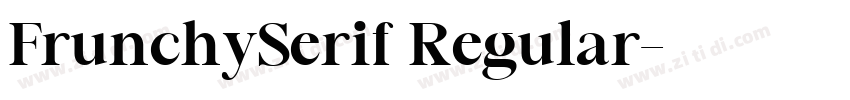FrunchySerif Regular字体转换